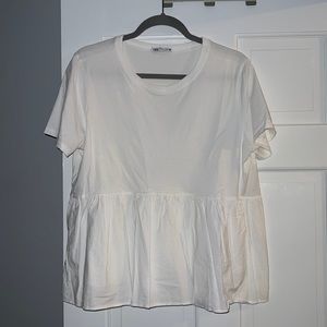 White Zara top